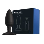 Чёрная вибровтулка NEXUS ACE LARGE с дистанционным управлением - 14 см