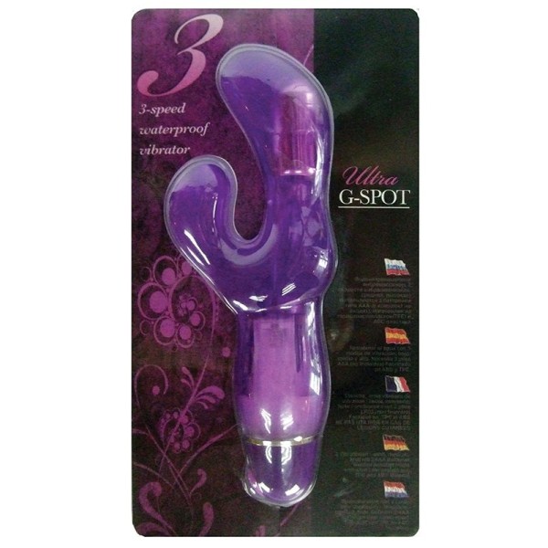 Фиолетовый вибратор для точки G ULTRA G-SPOT - 15 см