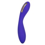 Фиолетовый вибратор с электростимуляцией Intimate E-Stimulator Wand - 21,5 см