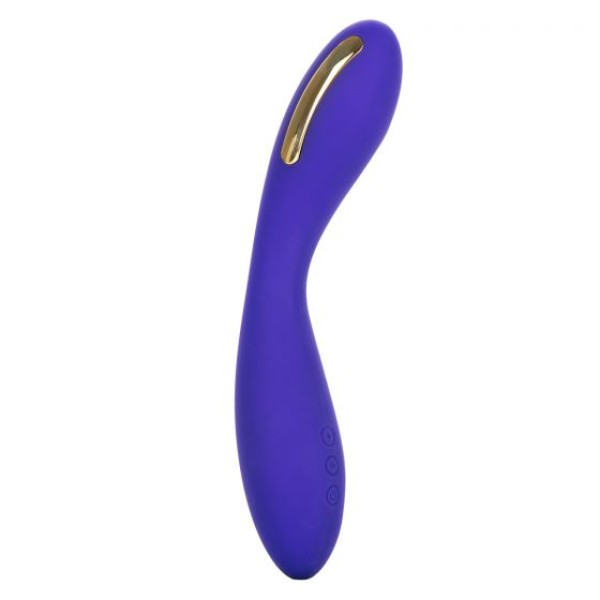 Фиолетовый вибратор с электростимуляцией Intimate E-Stimulator Wand - 21,5 см