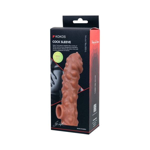 Насадка на фаллос с крупными бугорками EXTREME SLEEVE - 17,6 см