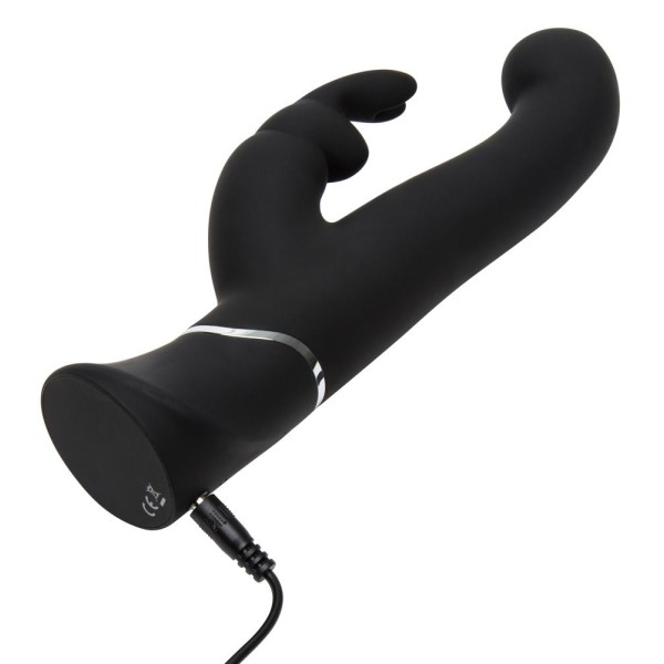 Черный вибратор-кролик G-Spot Stroking Vibrator - 24,2 см