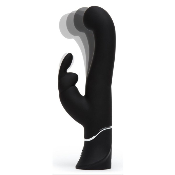 Черный вибратор-кролик G-Spot Stroking Vibrator - 24,2 см
