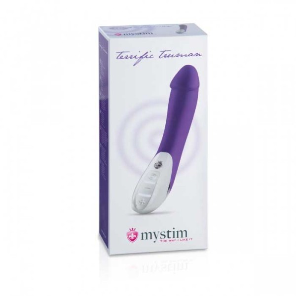 Фиолетовый вибратор Mystim Terrific Truman - 27 см