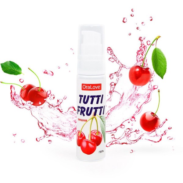 Гель-смазка Tutti-frutti с вишнёвым вкусом - 30 гр