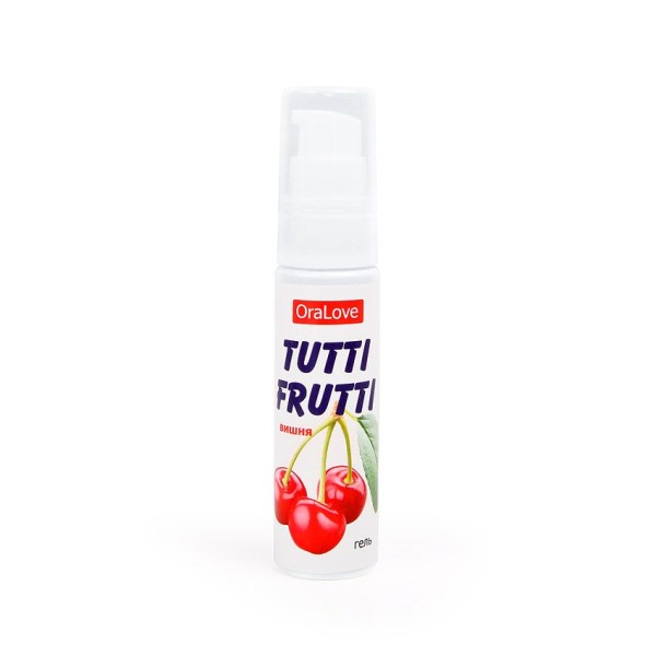 Гель-смазка Tutti-frutti с вишнёвым вкусом - 30 гр