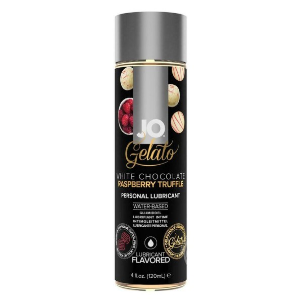 Лубрикант с ароматом трюфелей из белого шоколада и малины JO GELATO WHITE CHOCOLATE RASPBERRY TRUFFLE - 120 мл
