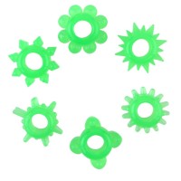 Набор из 6 зелёненьких эрекционных колец