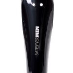 Чёрный нереалистичный мастурбатор с вибрацией Satisfyer Men Wand