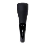 Чёрный нереалистичный мастурбатор с вибрацией Satisfyer Men Wand