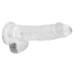 Прозрачный фаллоимитатор Realrock Crystal Clear 6 inch - 17 см