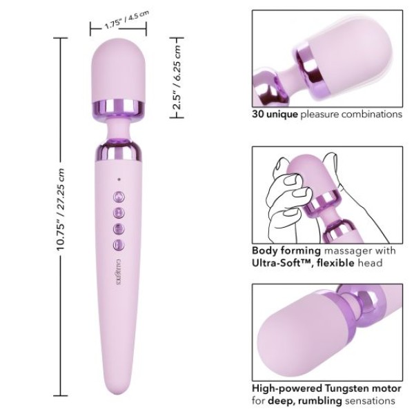 Сиреневый wand-вибратор Opulence - 27,2 см