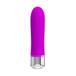 Лиловый мини-вибратор Sampson - 12,4 см