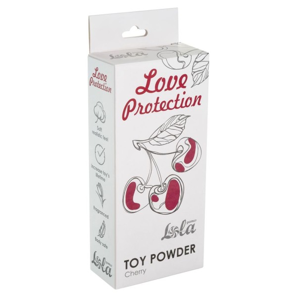 Пудра для игрушек Love Protection с ароматом вишни - 30 гр