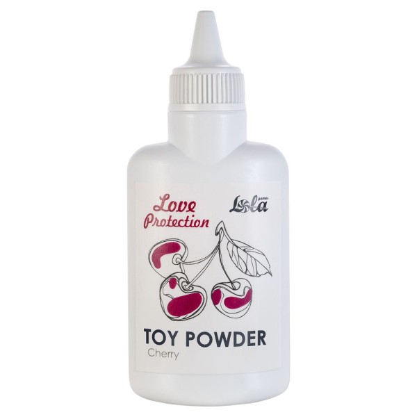 Пудра для игрушек Love Protection с ароматом вишни - 30 гр