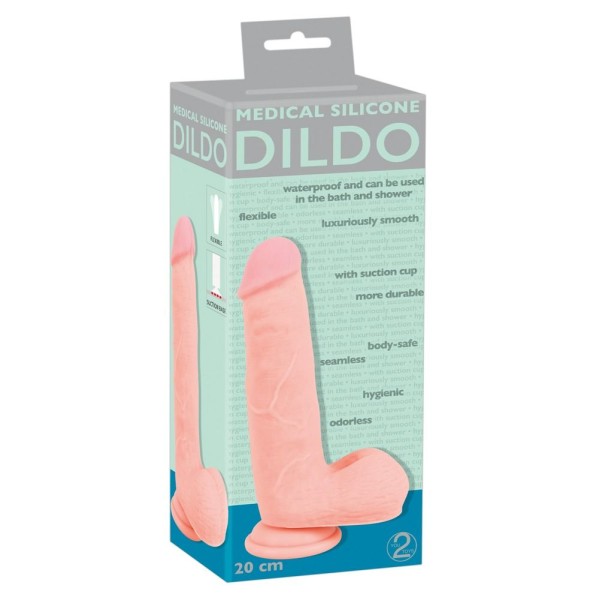 Фаллоимитатор Medical Silicone Dildo - 20 см