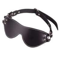 Маска из натуральной кожи с контрастной строчкой по краю Маска из натуральной кожи с контрастной строчкой по краю