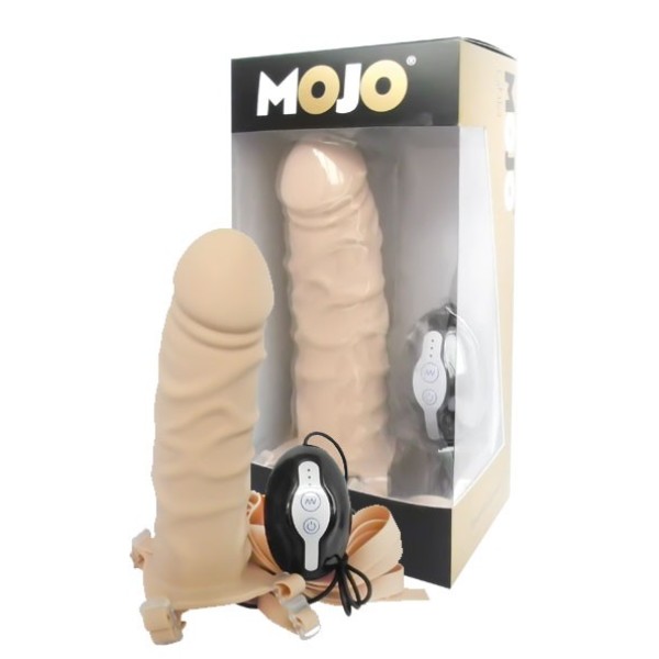 Поясной полый вибратор Mojo Throttle - 18 см  