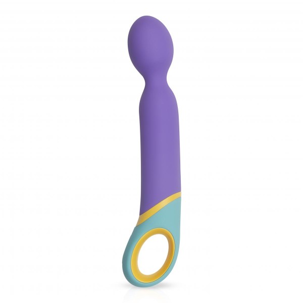 Фиолетовый вибромассажер Base Wand Vibrator - 24 см