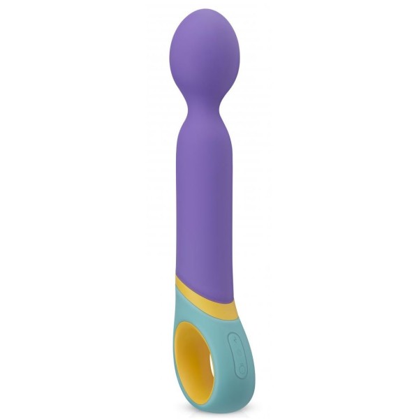 Фиолетовый вибромассажер Base Wand Vibrator - 24 см