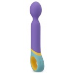 Фиолетовый вибромассажер Base Wand Vibrator - 24 см