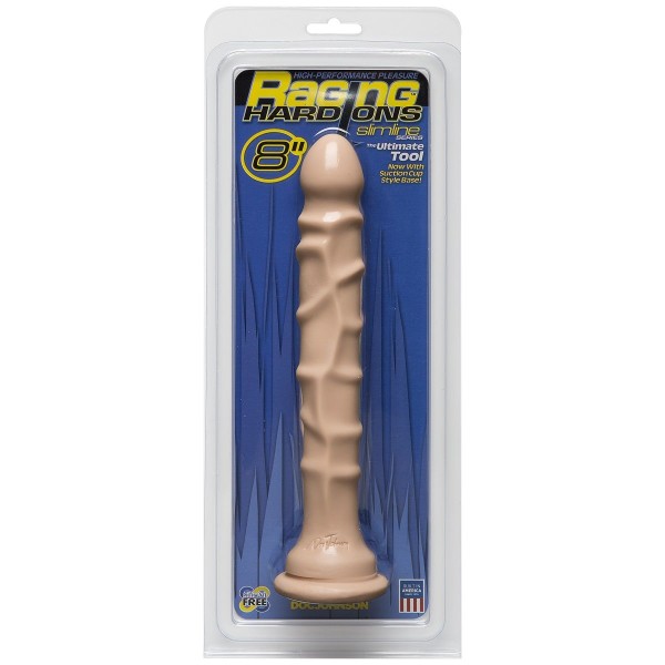 Анальный фаллос Raging Hard-Ons Slimline with Suction Cup 8  Dong - 20 см