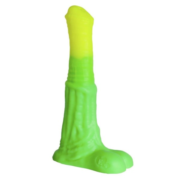 Зелёный фаллоимитатор  Пегас Large  - 26 см