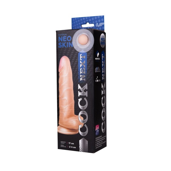 Фаллоимитатор COCK NEXT 6  с основанием-присоской - 18,5 см