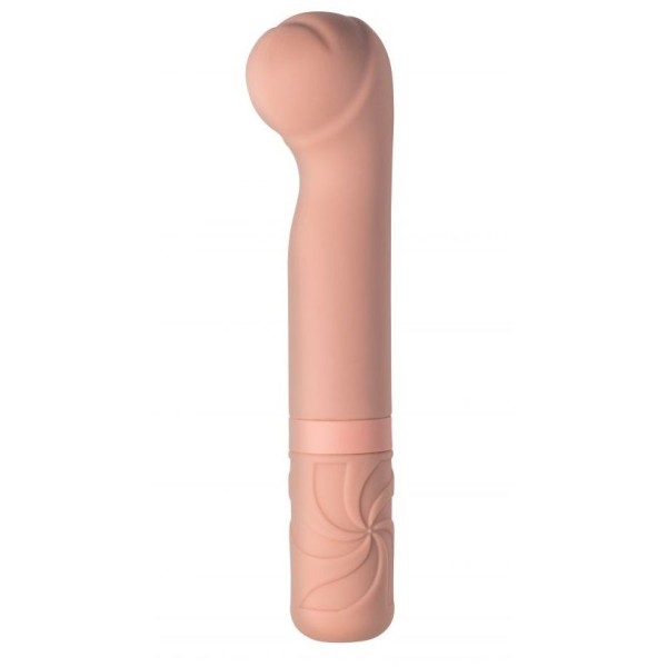 Бежевый мини-вибратор Rocky’s Fairy Mallet - 14,7 см