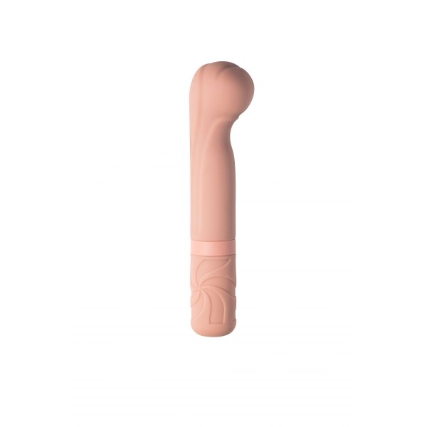 Бежевый мини-вибратор Rocky’s Fairy Mallet - 14,7 см