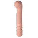 Бежевый мини-вибратор Rocky’s Fairy Mallet - 14,7 см