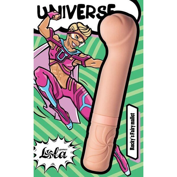 Бежевый мини-вибратор Rocky’s Fairy Mallet - 14,7 см