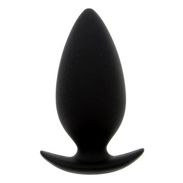 Чёрная анальная пробка BOOTYFUL ANAL PLUG MEDIUM BLACK - 9,8 см