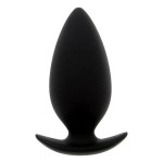 Чёрная анальная пробка BOOTYFUL ANAL PLUG MEDIUM BLACK - 9,8 см