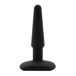 Черная анальная втулка Silicone Butt Plug 4  - 11 см