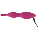 Ярко-розовый клиторальный вибратор с 3 насадками Spot Vibrator with 3 Tips - 17,9 см
