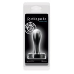 Черная анальная пробка Bowler Plug SM - 8,4 см