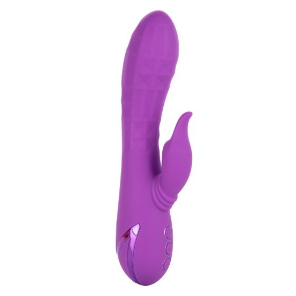 Фиолетовый вибратор-кролик Valley Vamp - 21,5 см