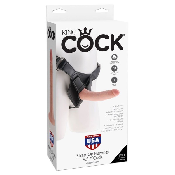 Страпон на виниловых трусиках Strap-on Harness Cock - 17,8 см