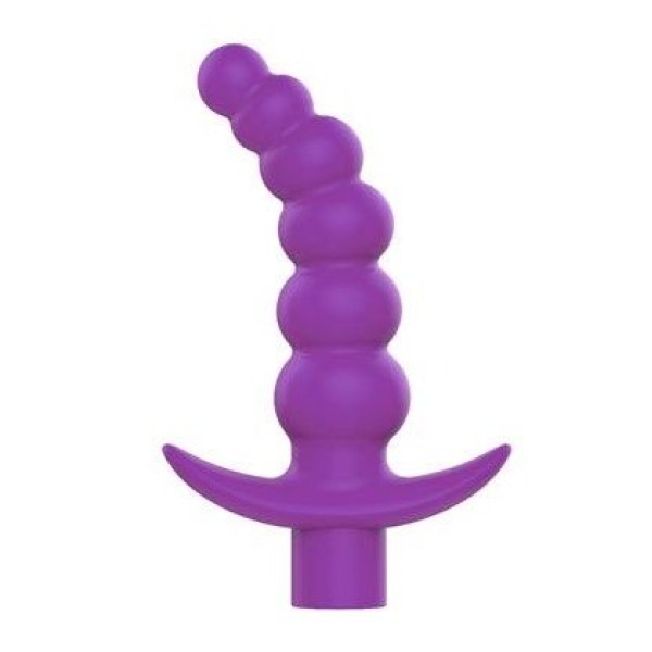 Фиолетовая вибрирующая анальная елочка Sweet Toys - 10,8 см
