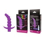Фиолетовая вибрирующая анальная елочка Sweet Toys - 10,8 см