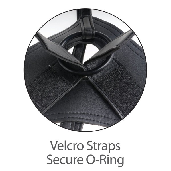 Кофейный страпон Strap-on Harness Cock - 15,2 см