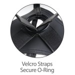 Кофейный страпон Strap-on Harness Cock - 15,2 см