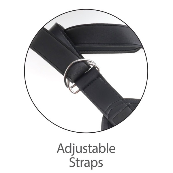 Кофейный страпон Strap-on Harness Cock - 15,2 см