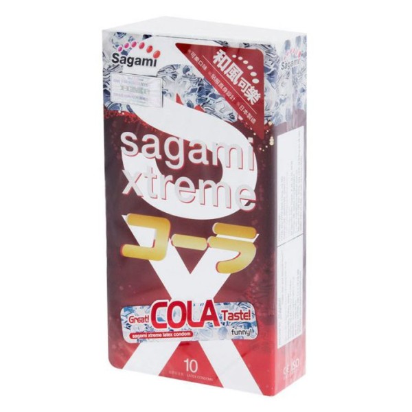 Ароматизированные презервативы Sagami Xtreme Cola - 10 шт