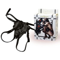 Кожаные трусики с кольцом для фиксации насадок Кожаные трусики с кольцом для фиксации насадок