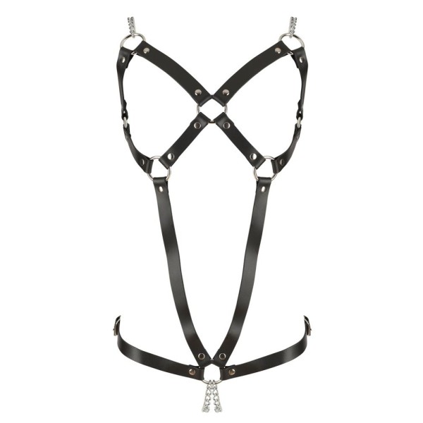 Черная кожаная упряжь Leather Harness