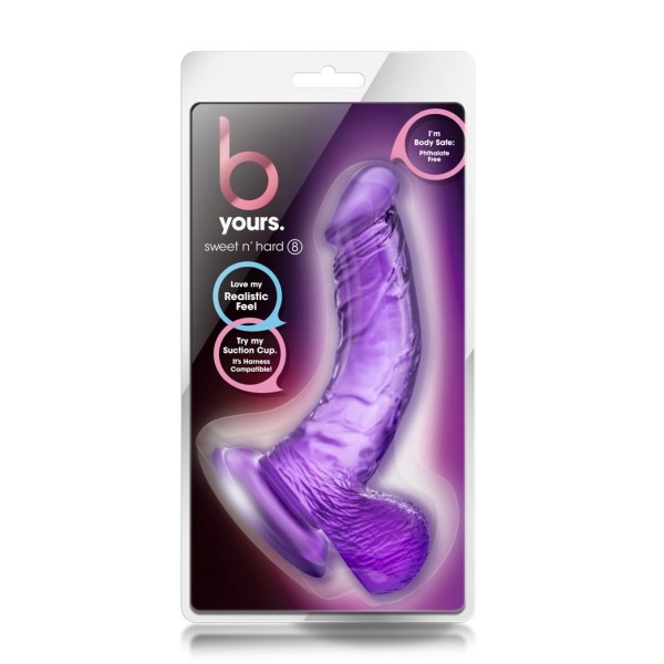 Фиолетовый фаллоимитатор Sweet n Hard 8 - 16,5 см