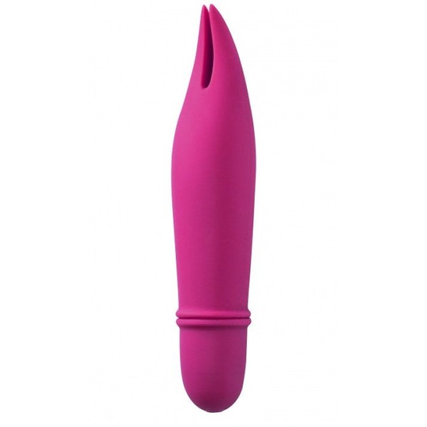 Розовый мини-вибратор Universe Teasing Ears - 12,5 см