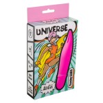 Розовый мини-вибратор Universe Teasing Ears - 12,5 см